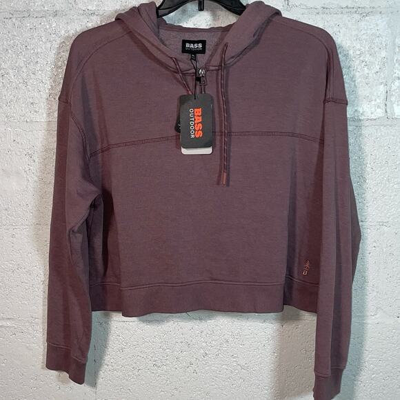 Bass Outdoor Womens Hibernate Half-Zip Hoodie Top Flint, XL - Picture 1 of 6